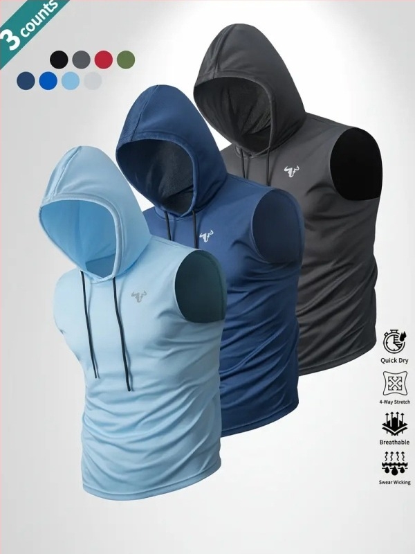 Muški top s kapuljom, 100% poliester, 180-250 g, okrugli izrez, tiskani dizajn