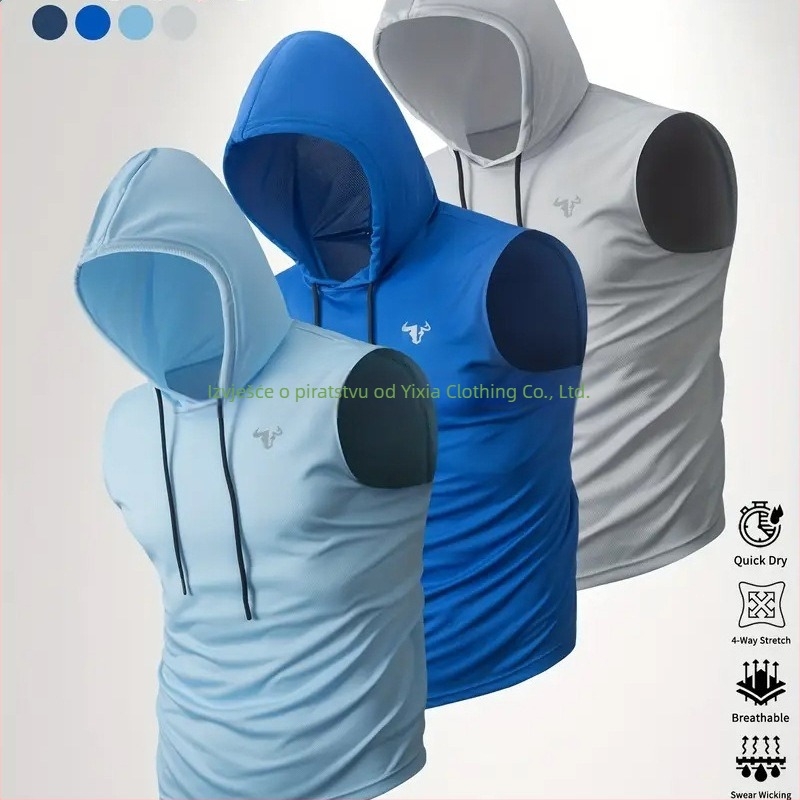 Muški top s kapuljom, 100% poliester, 180-250 g, okrugli izrez, tiskani dizajn