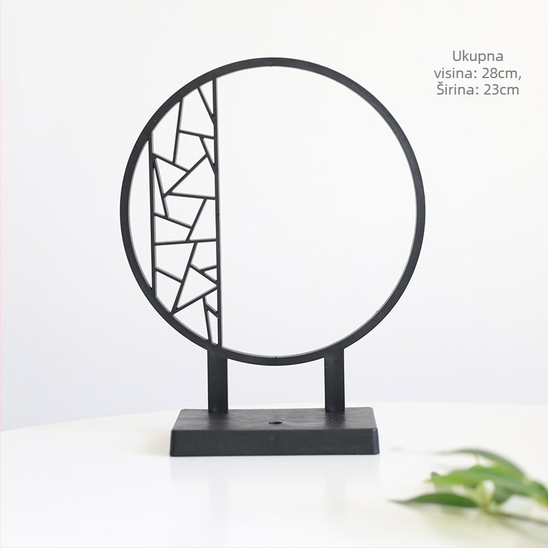 Stolni dijelnik u kineskom stilu s listovima bambusa i Zen motivima cvijeća, polu-oblačan zaslon (Nije uvezen; Nije dar; Bez IP dozvole)