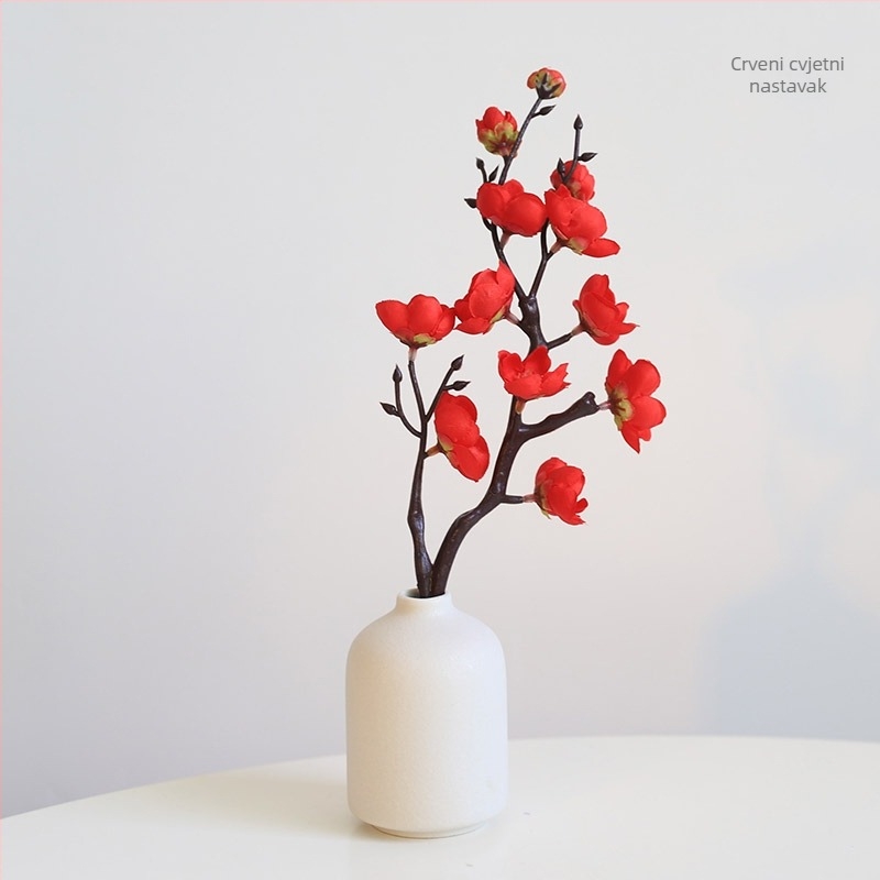 Stolni dijelnik u kineskom stilu s listovima bambusa i Zen motivima cvijeća, polu-oblačan zaslon (Nije uvezen; Nije dar; Bez IP dozvole)