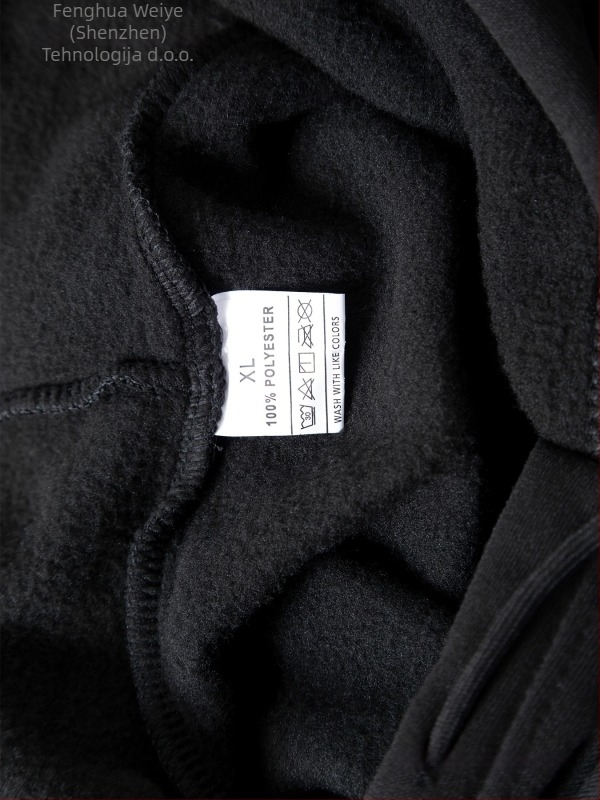 Muški fleece hoodie 3-djelni set — jednobojan casual, udobna kroj, dugi rukavi, okrugli vrat, srednja debljina, poliester