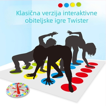 Interaktivna plesna podloga za zabavu na zabavama, za više osoba, PE materijal, uzrast 4–35