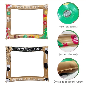 Naduvani okvir za fotografije, ekološki PVC, interaktivni, za djecu 7-14 godina, za unutarnje prostore, rođendane i festivale.