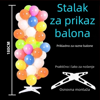 Stalak za prikaz balonovog drveta - prenosni demontažni set za otvaranje trgovačkog centra, plastična konstrukcija, marka: Drugo, ispis loga: Ne