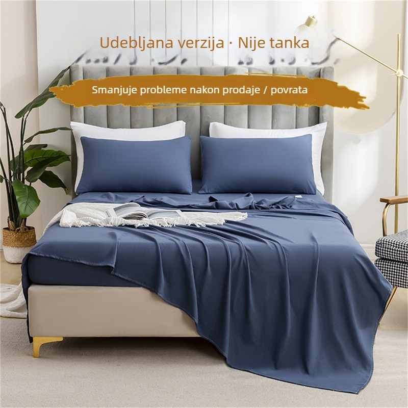 3-4-dijelni set posteljine, kemijska vlakna, brusirana tkanina, reaktivno bojanje, moderni minimalistički stil