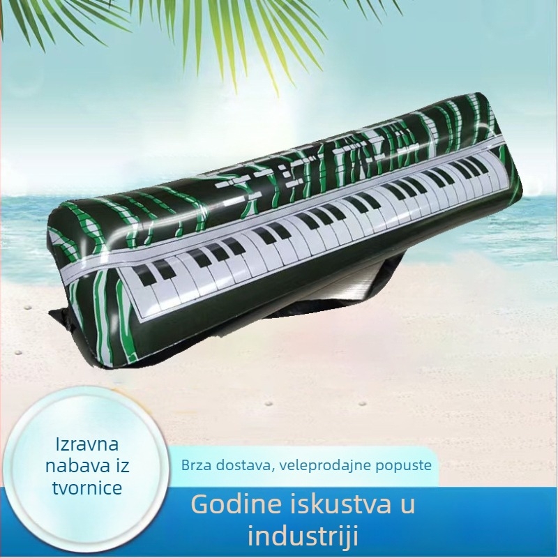 Nafukljiva PVC elektronička klavijatura igračka za dječake i djevojčice 7–14 godina, pakiranje OPP