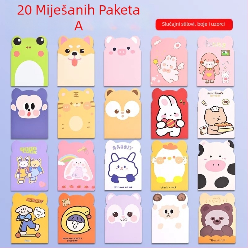 Xin Kaiyang Crtani Zapisnik – Papirna korica, Visokokvalitetan papir, Slatko japansko-korejski stil