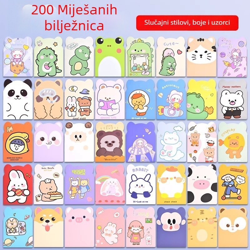 Xin Kaiyang Crtani Zapisnik – Papirna korica, Visokokvalitetan papir, Slatko japansko-korejski stil