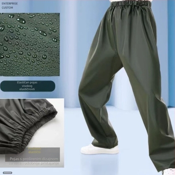 Pleteno kišobran pončo, debeli materijal, vodootporan s PVC slojem, za odrasle