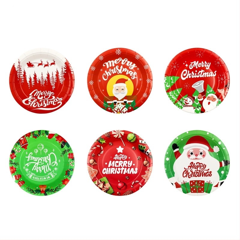 Jednokratni papirnati tanjur, krušnog oblika, 400 g papira, biološki razgradiv, s otisnutim logom