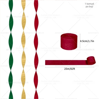 Set od 15 komada ukrasa s božićnom temom za vješanje — papirnate lampiončiće i papirnate cvjetove za dnevnu sobu, rekviziti za uređenje prostora