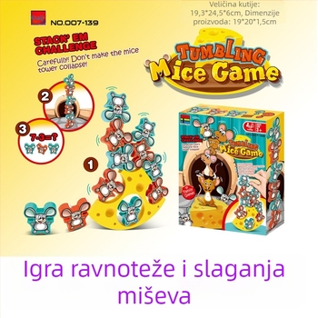 Stolna igra s katapultom za više igrača – interaktivna roditeljsko-djeca zabava, ABS/PP materijal, za uzrast 4–6 godina