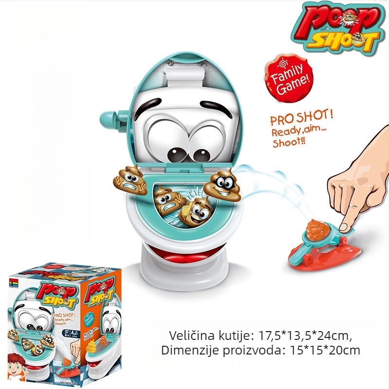 Stolna igra s katapultom za više igrača – interaktivna roditeljsko-djeca zabava, ABS/PP materijal, za uzrast 4–6 godina