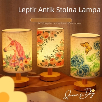 DIY tekstilna stolna lampa – kreativno ručno izrađeno noćno svjetlo za sobu, za uzrast 7–14 godina