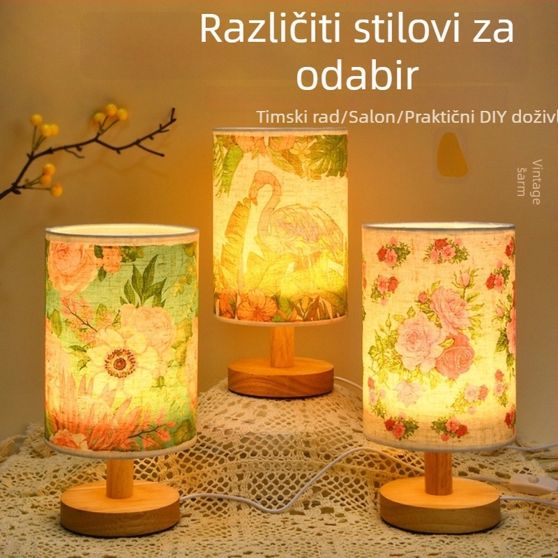 DIY tekstilna stolna lampa – kreativno ručno izrađeno noćno svjetlo za sobu, za uzrast 7–14 godina