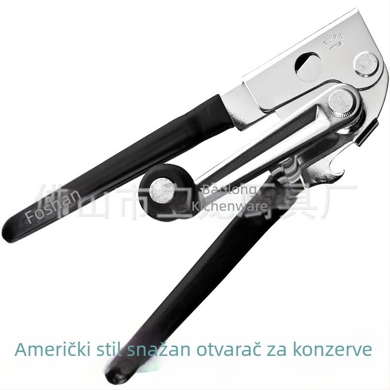 Otvarač za konzerve – cinkova legura – industrijska snaga – višefunkcionalni – Baolong Kitchenware