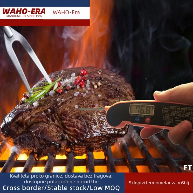 Sklopivi termometar za hranu za kuhinju i roštilj, prilagodljiv, serija 231115