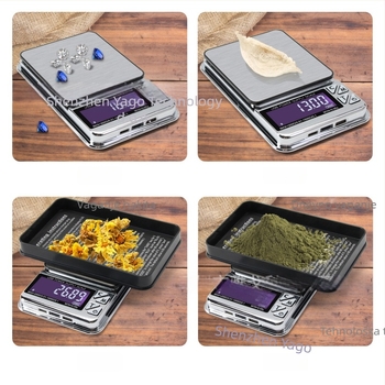 Elektronička vaga za lijekove u prahu, USB napajanje, raspon vaganja 1000/0.01 g, višenamjenska, model TSC01775