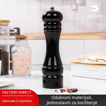 Ručni mljevenik papra s lakiranim vintage završetkom – melje papar, morsku sol i začine