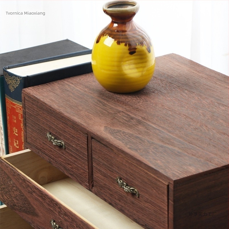 Kutija za skladištenje s ladicama, japanskog stila, stolni višeslojni organizator, kapacitet 18 L, pogodna za kozmetiku i nakit, mogućnost ispisa loga