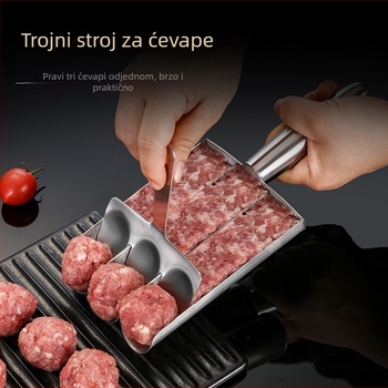 Uređaj za okruglice, 304 nehrđajući čelik, kalup za okruglice, mesne okruglice i riblje okruglice