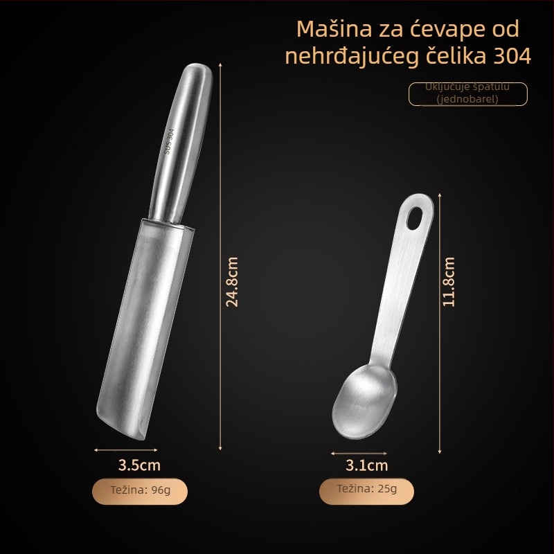 Uređaj za okruglice, 304 nehrđajući čelik, kalup za okruglice, mesne okruglice i riblje okruglice