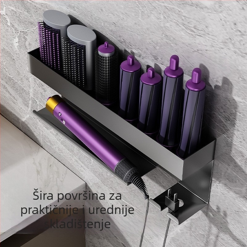 Zidni držač Dyson uvijača i sušila za kosu – aluminijska legura, model 0401, nosivost 15 kg, marka Jinfeng, površinska obrada sprejem