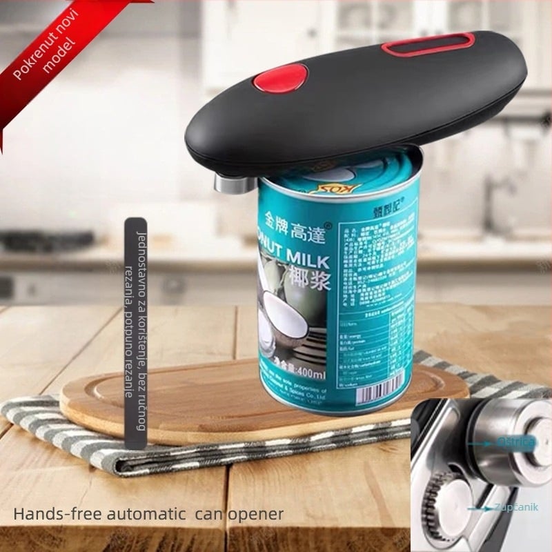 Električni otvarač konzervi, ABS kućište, model 556, lansiran 2022., neovisna marka.