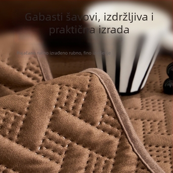 Jastučić za kauč s prugastim uzorkom od flanel materijala, minimalističkog stila, pogodan za kutnu sofu