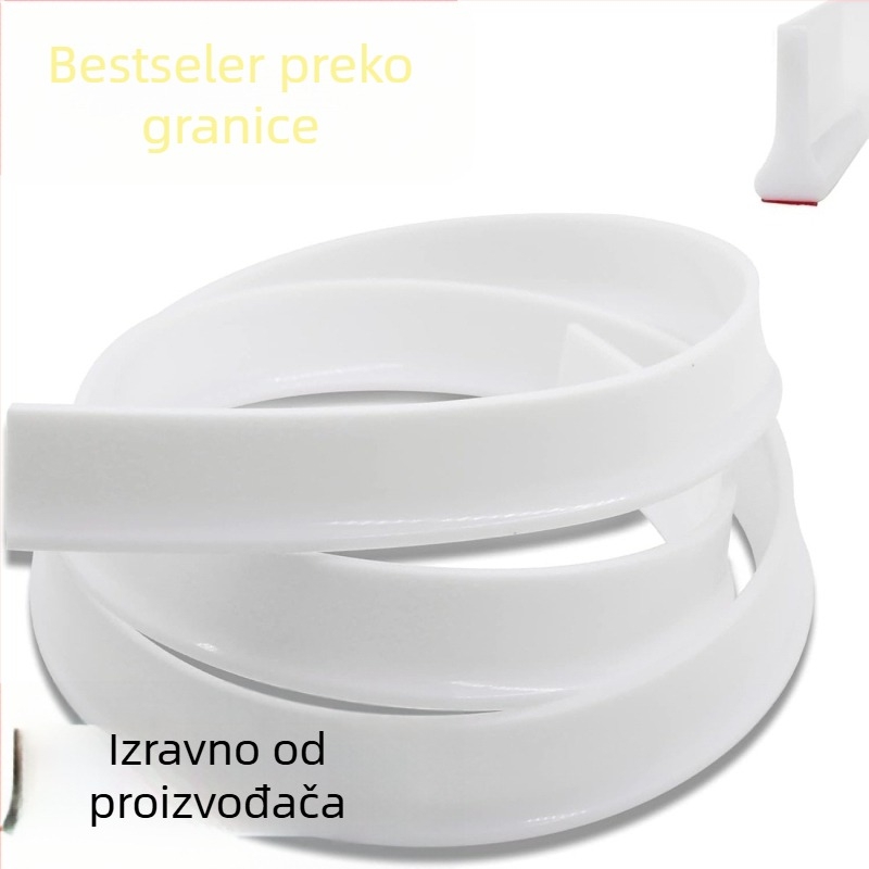 Kupaonska brtvna traka od silikona, meki silikon, samoljepljiva, vodonepropusna barijera za suho-mokro odvajanje