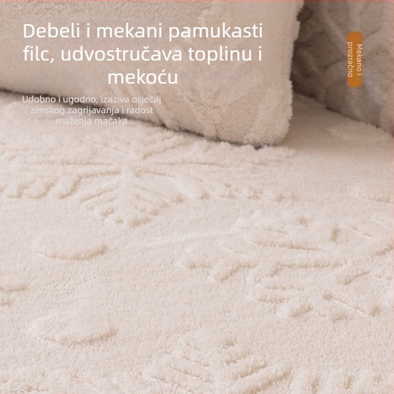 Jastuk za kauč u francuskom stilu s debelim pamukastim fleeceom, za kutnu sofu, minimalistički modern dizajn, print