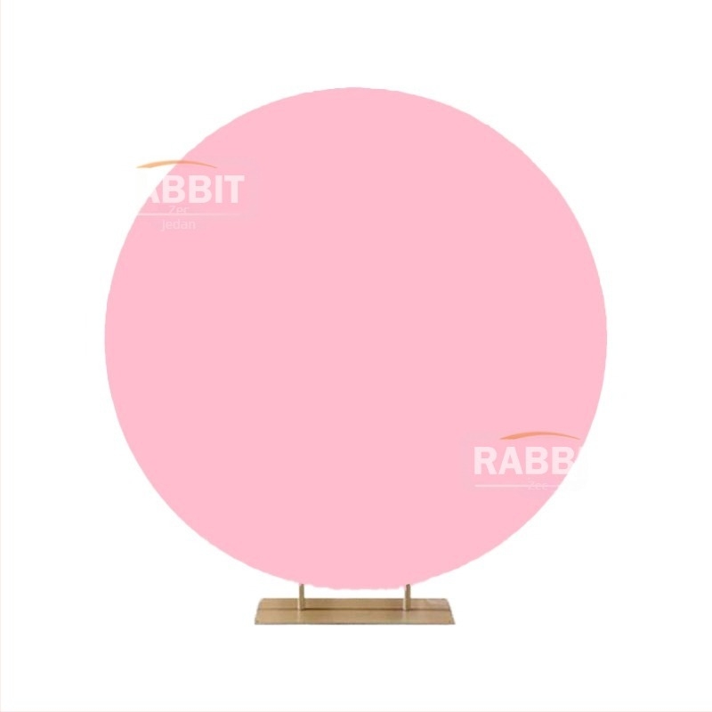 Vjenčani kružni backdrop s metalnim okvirom i platnenim pokrovom od 190 g, tisk dekoracije