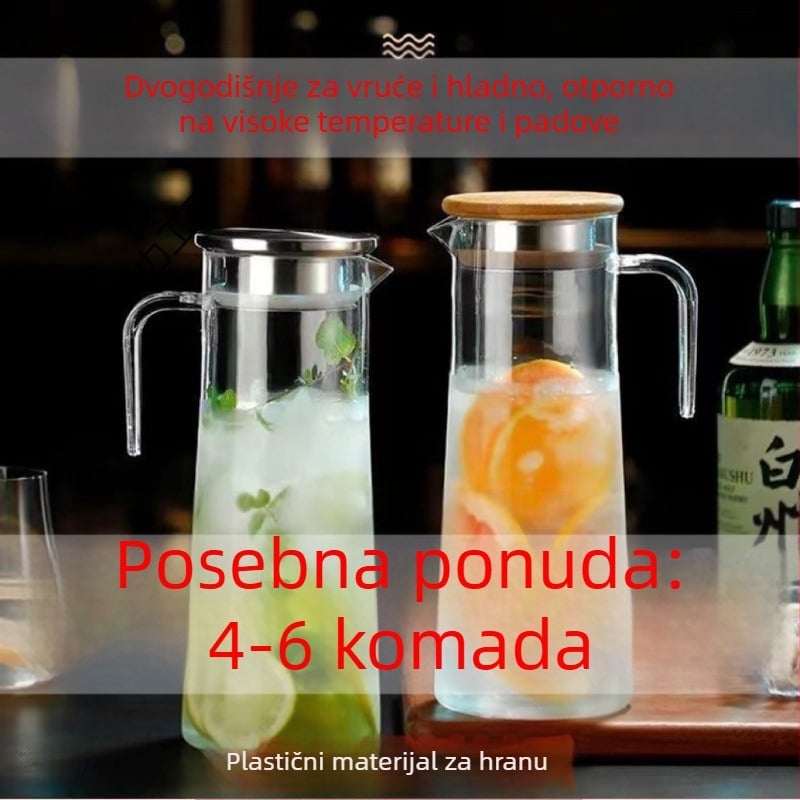 Komerični džbán za napitke, sok i hladnu vodu, PC plast, otpornost na visoke temperature, otpornost na padanje, za bar i restoran