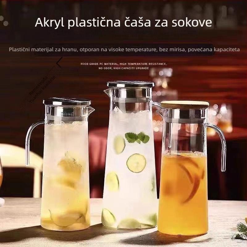 Komerični džbán za napitke, sok i hladnu vodu, PC plast, otpornost na visoke temperature, otpornost na padanje, za bar i restoran