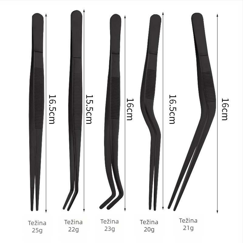 BPJ-01 Štipaljke za posluživanje hrane, 430 nehrđajući čelik, Višenamjenski kuhinjski alat, Runrui Hardware