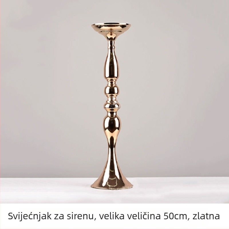 Mermaid Display Stand — legura, držač svijeća i posuda za cvijeće, moderni svadbeni dekor