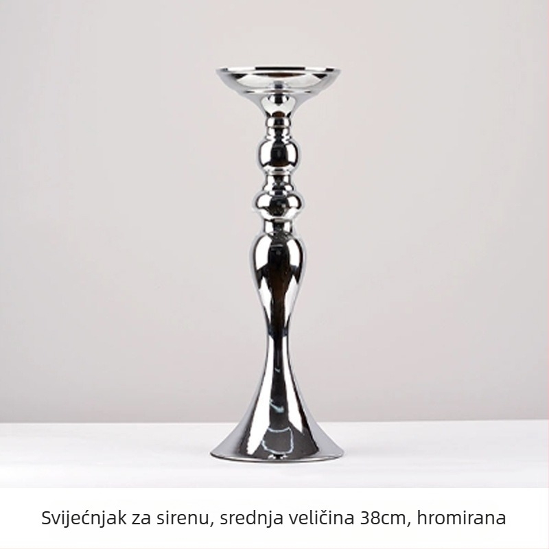 Mermaid Display Stand — legura, držač svijeća i posuda za cvijeće, moderni svadbeni dekor