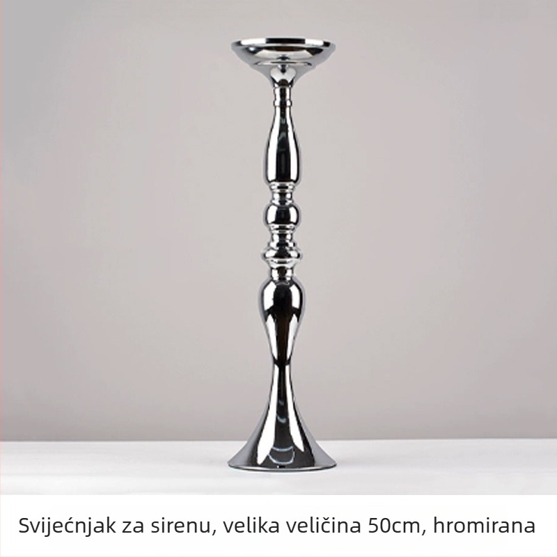 Mermaid Display Stand — legura, držač svijeća i posuda za cvijeće, moderni svadbeni dekor