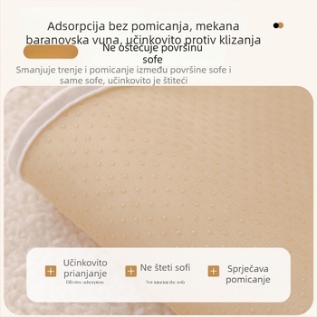 Velurova navlaka za jastuk kutnu sofu — jednostavan moderni stil, dizajn tkanine za jastuk
