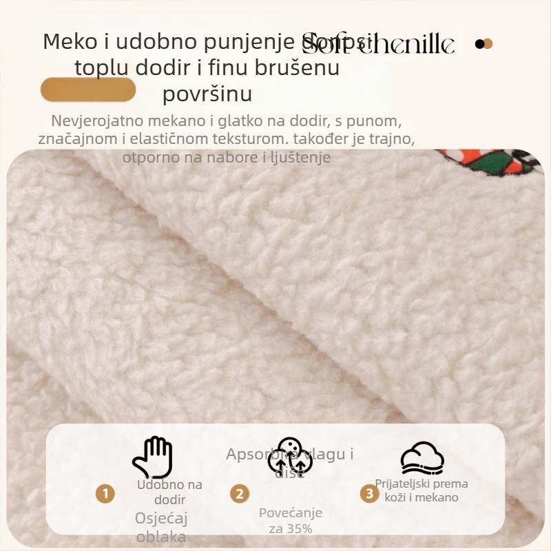 Velurova navlaka za jastuk kutnu sofu — jednostavan moderni stil, dizajn tkanine za jastuk