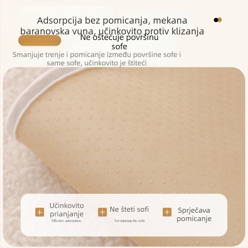 Velurova navlaka za jastuk kutnu sofu — jednostavan moderni stil, dizajn tkanine za jastuk