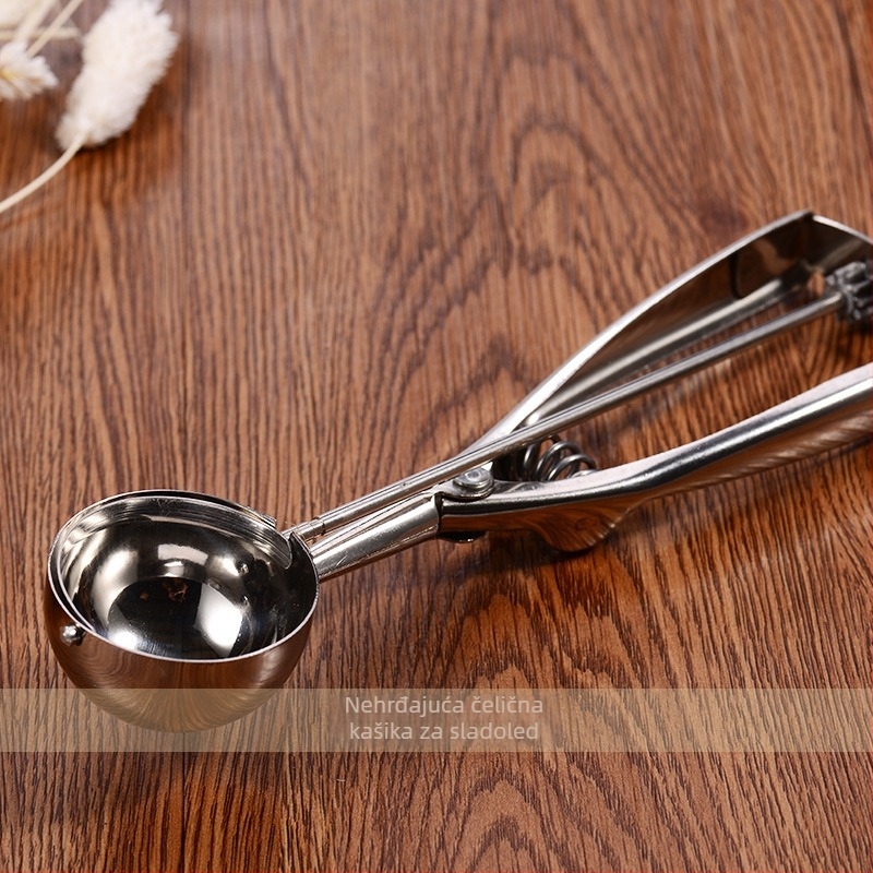 Žlica za sladoled od 304 nehrđajućeg čelika, zapadnog stila, McGowell, ogledni polir, mogućnost prilagodbe