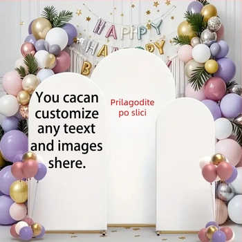 Apsidna platnena navlaka za uređenje prostora; poliester materijal; skandinavski stil; rekvizit za uređenje prostora; pogodna za rođendane, Božić, Majčin dan, Dan zahvalnosti, Halloween i Dan djece.