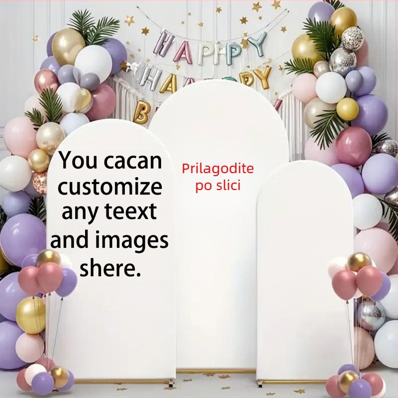 Apsidna platnena navlaka za uređenje prostora; poliester materijal; skandinavski stil; rekvizit za uređenje prostora; pogodna za rođendane, Božić, Majčin dan, Dan zahvalnosti, Halloween i Dan djece.