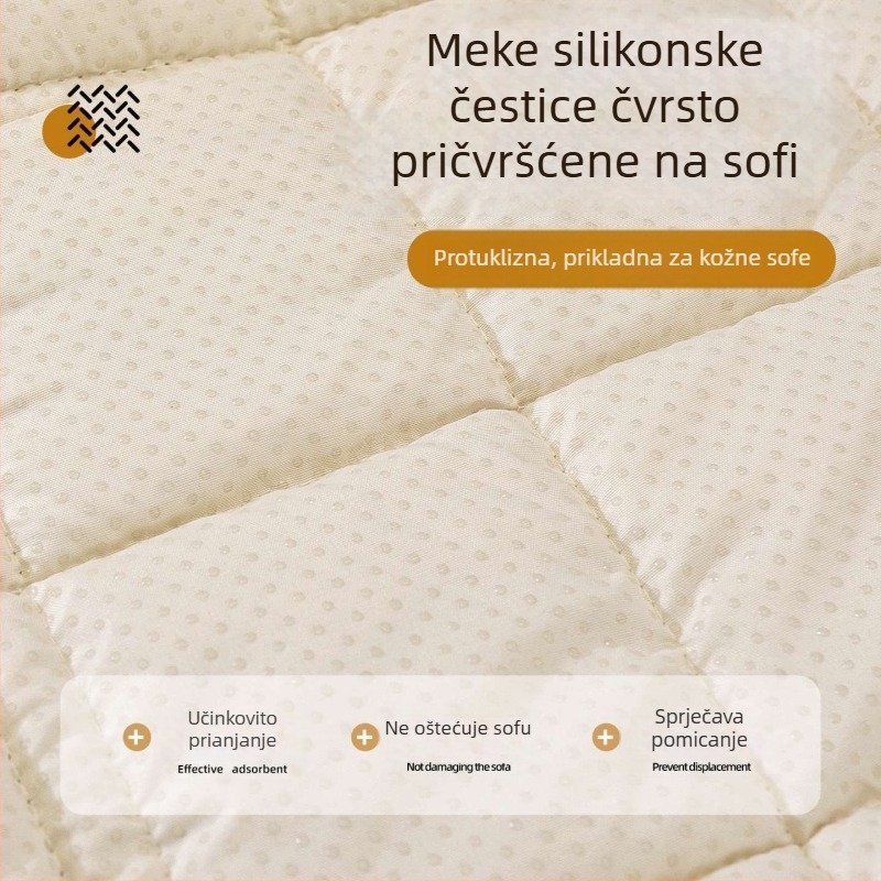 Navlaka za jastučnicu kauča – pamuk fleece, mrežasti uzorak, kompatibilna s modulnim kaučom, minimalističko-modern stil