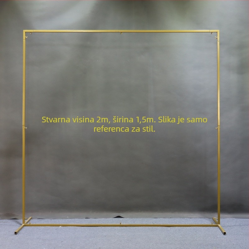 Svadbeni arkadni pozadinski okvir za travnjak, željezni okvir, kartonsko pakiranje, za vjenčanja