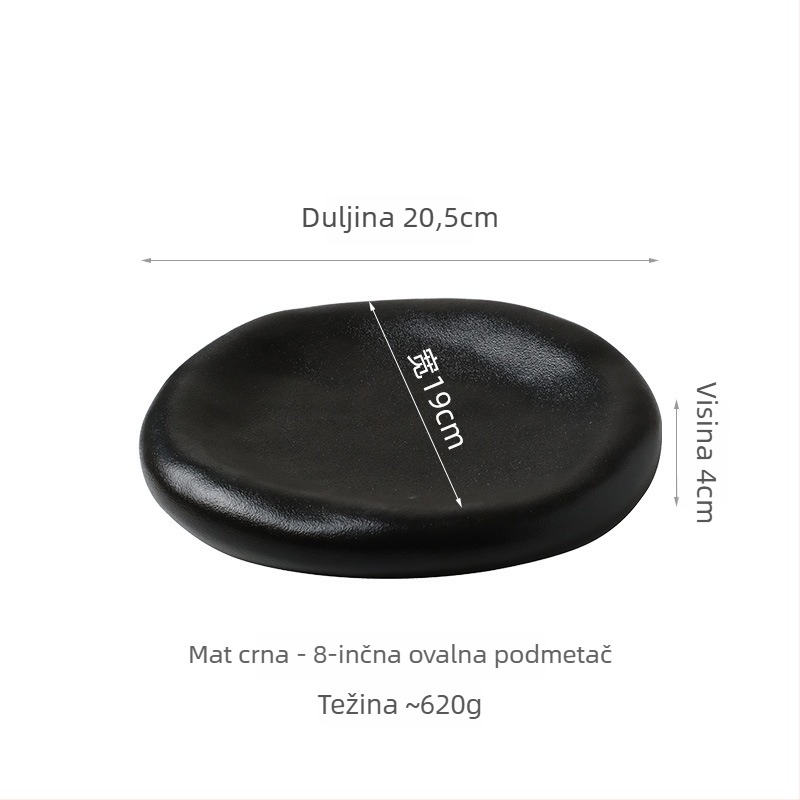 Tanjur za sashimi — Keramički, Japanskog stila, Nepravilnog oblika, Podglazurna završna obrada, Prilagodljivo