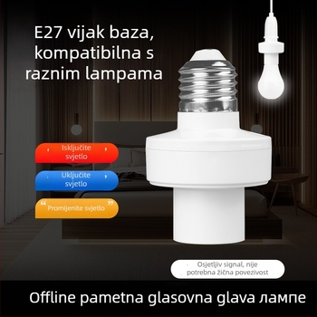 Pametna LED žarulja s glasovnim upravljanjem, E27 utičnica i daljinsko upravljanje