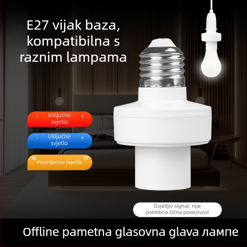Pametna LED žarulja s glasovnim upravljanjem, E27 utičnica i daljinsko upravljanje