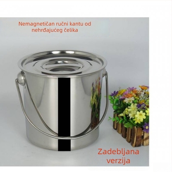 Posuda za juhu od nehrđajućeg čelika 201, kapacitet 2,1–3 L, model 201, s poklopcem